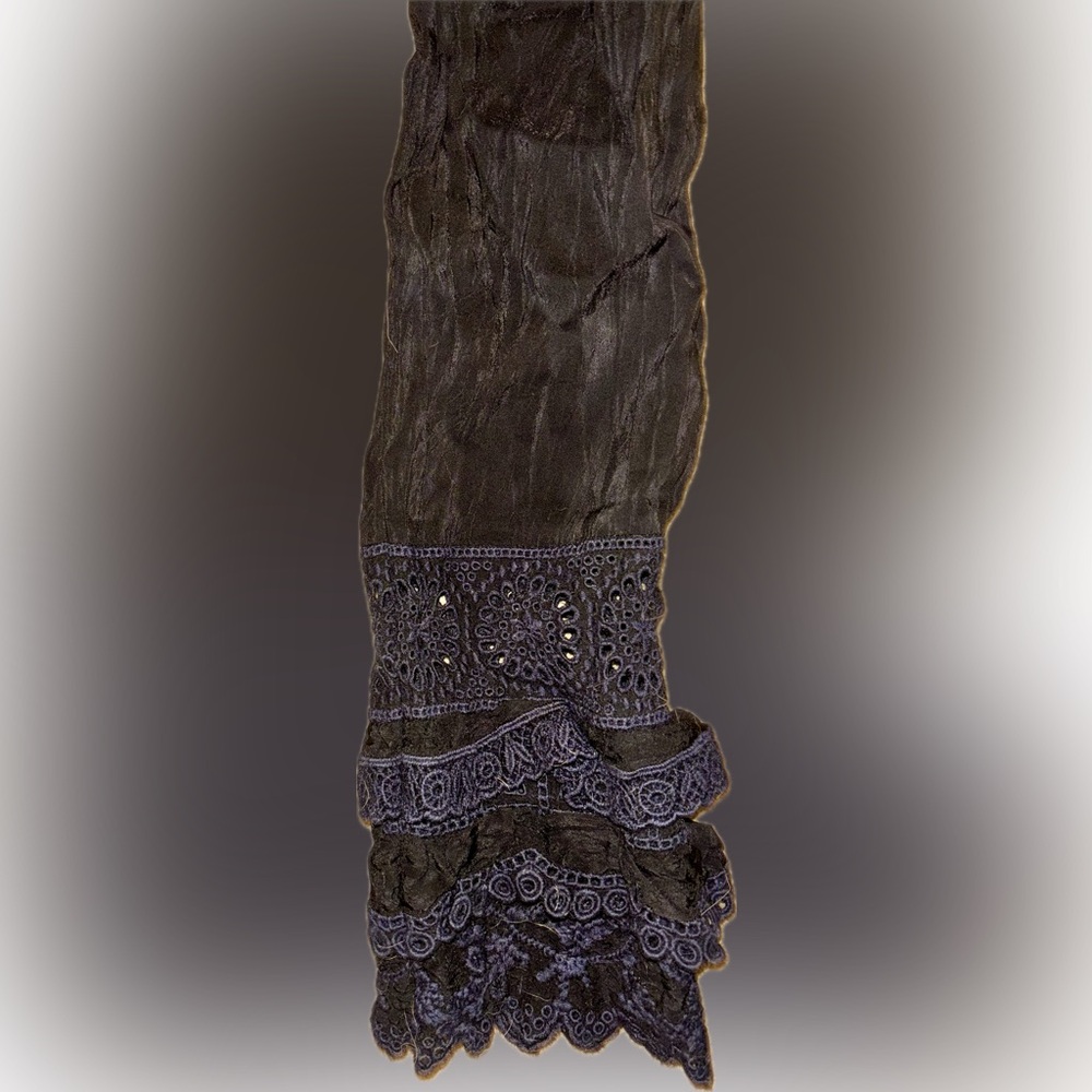 Johnny Was Black Lacey Blouse with Embroidery - Picture 10 of 10
